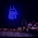 Halloween Glowing Finger Neon Sign