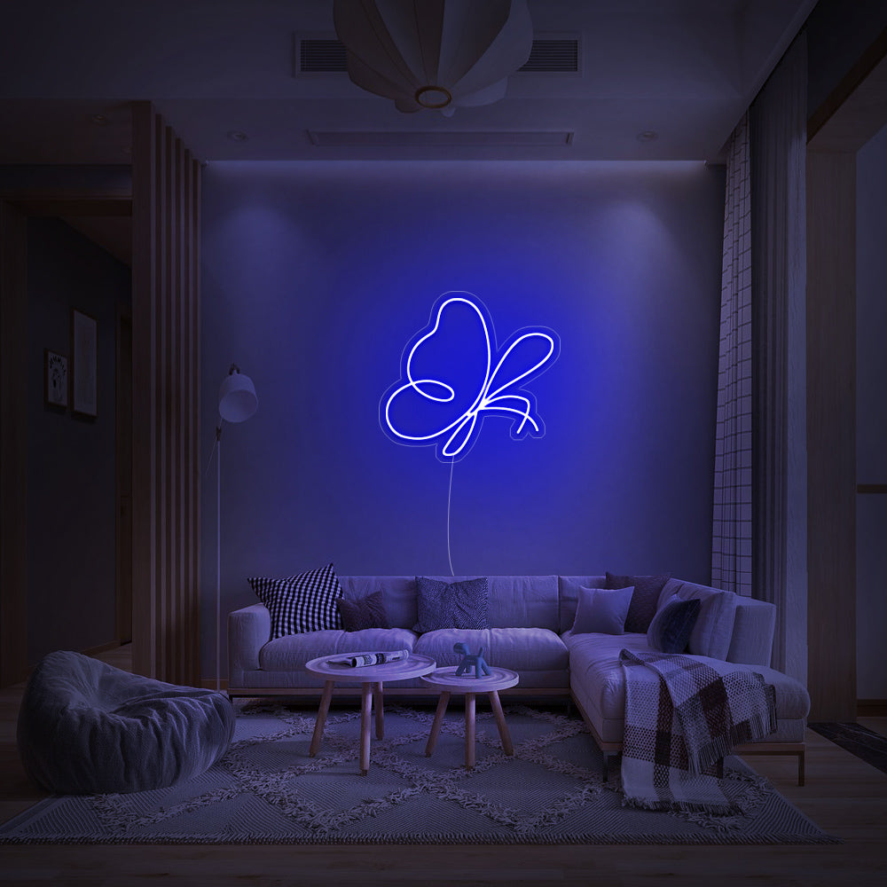 Mini Abstract Butterfly Neon Sign