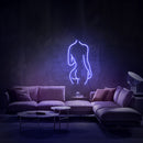 Naked girl led neon sign